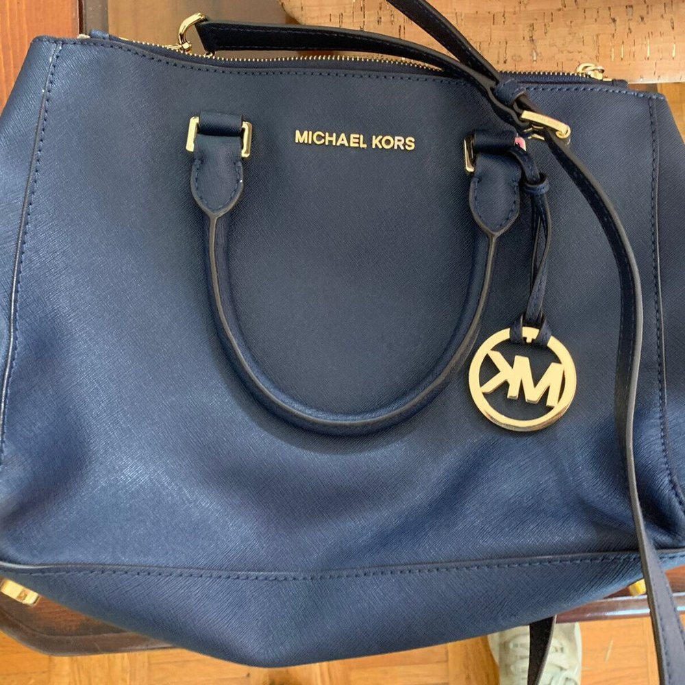 Michael Kors Handbag Designer Blue Purse